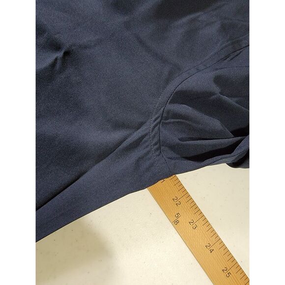 Men's Ted Baker Navy Blue Long Sleeve Button Shirt - Medium 15-15.5 - Picture 5 of 8